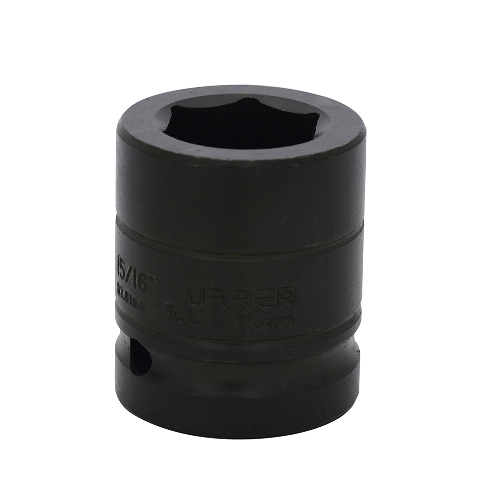 Dado de impacto en pulgadas cuadro de 3/4", 6 puntas, 15/16", Urrea
