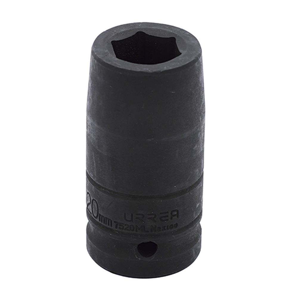 Dado de impacto largo métrico cuadro de 3/4", 6 puntas, 20 mm, Urrea