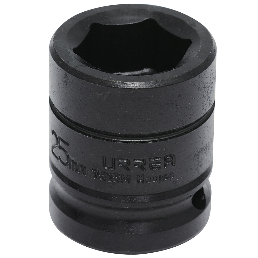 Dado de impacto métrico cuadro de 3/4", 6 puntas, 25 mm, Urrea