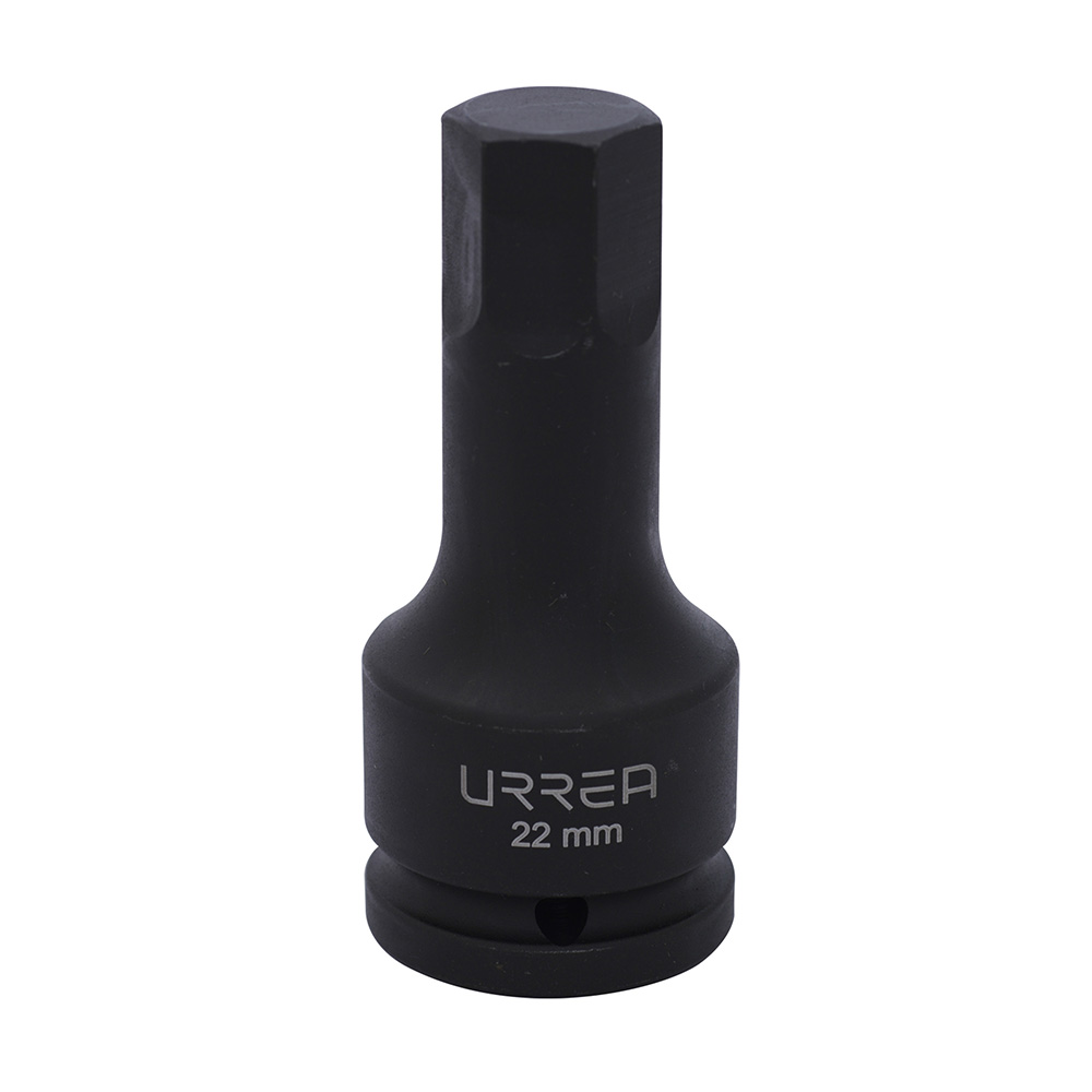 Dado de impacto con punta hexagonal métrico cuadro de  3/4", 22 mm, Urrea