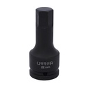 Dado de impacto con punta hexagonal métrico cuadro de  3/4", 22 mm, Urrea