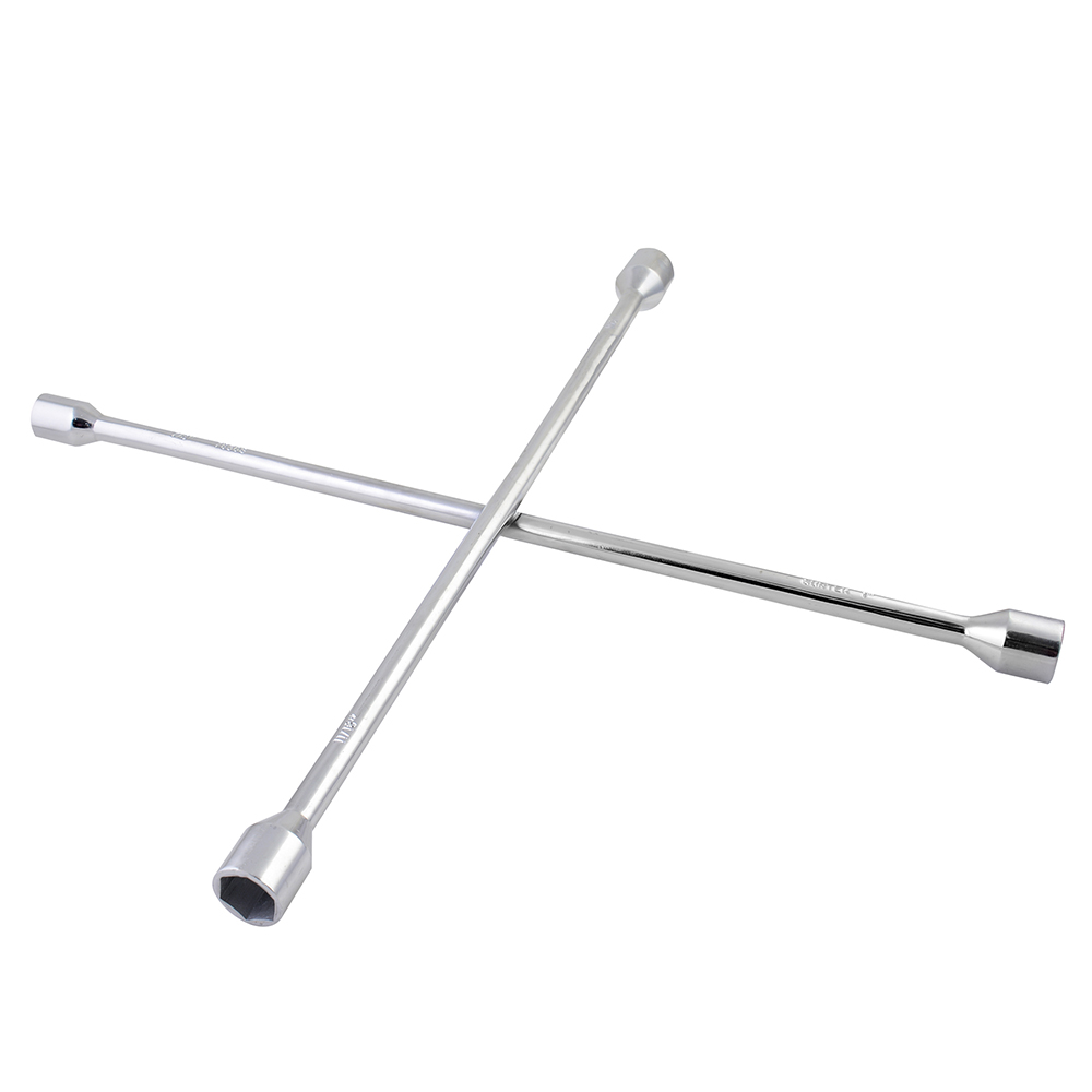 Llave de cruz cromada para minibús y camioneta doble rodado 26", Surtek