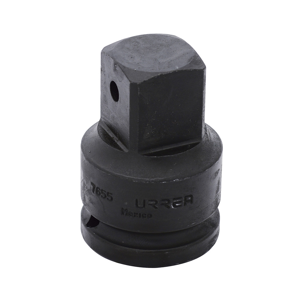Adaptador con barreno pasado para dado de impacto cuadro de 3/4" hembra a 1" macho, Urrea