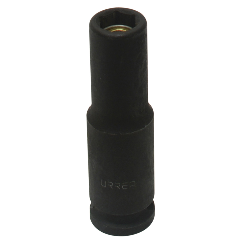 Dado de impacto largo con imán en pulgadas cuadro de 3/8", 6 puntas, 7/16", Urrea