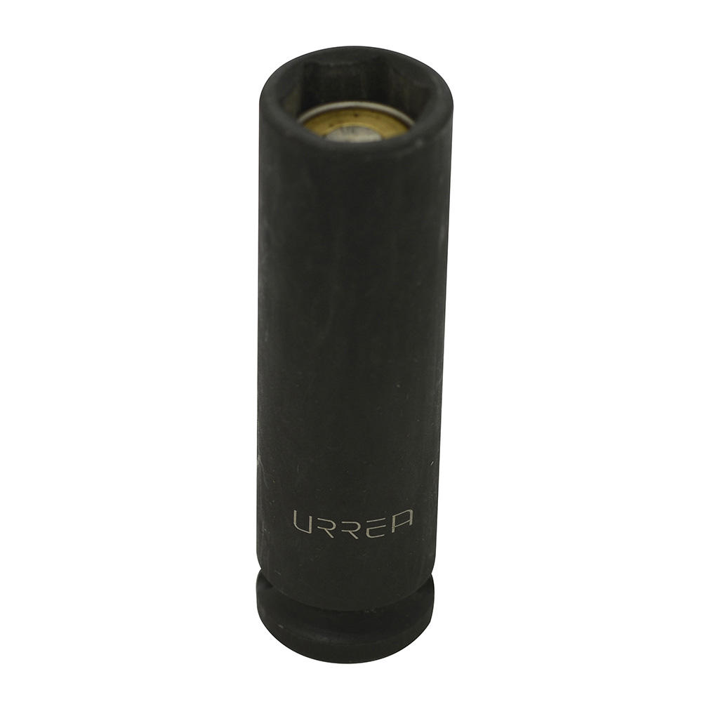 Dado de impacto largo con imán en pulgadas cuadro de 3/8", 6 puntas, 1/2", Urrea
