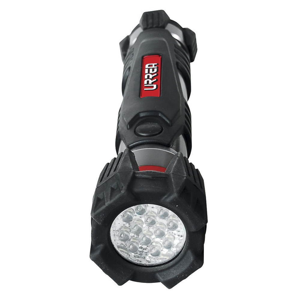 Linterna de LED anti-impacto a baterías, 2 pilas "C", Urrea
