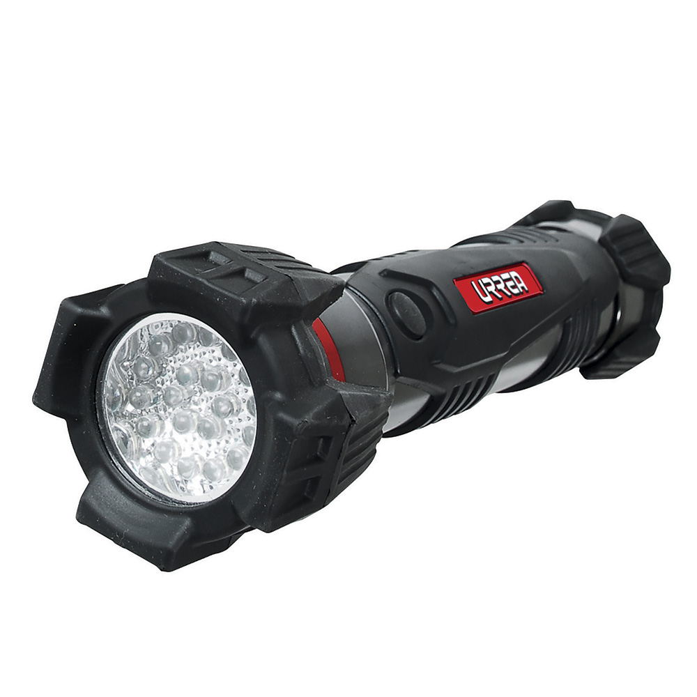 Linterna de LED anti-impacto a baterías, 2 pilas "D", Urrea