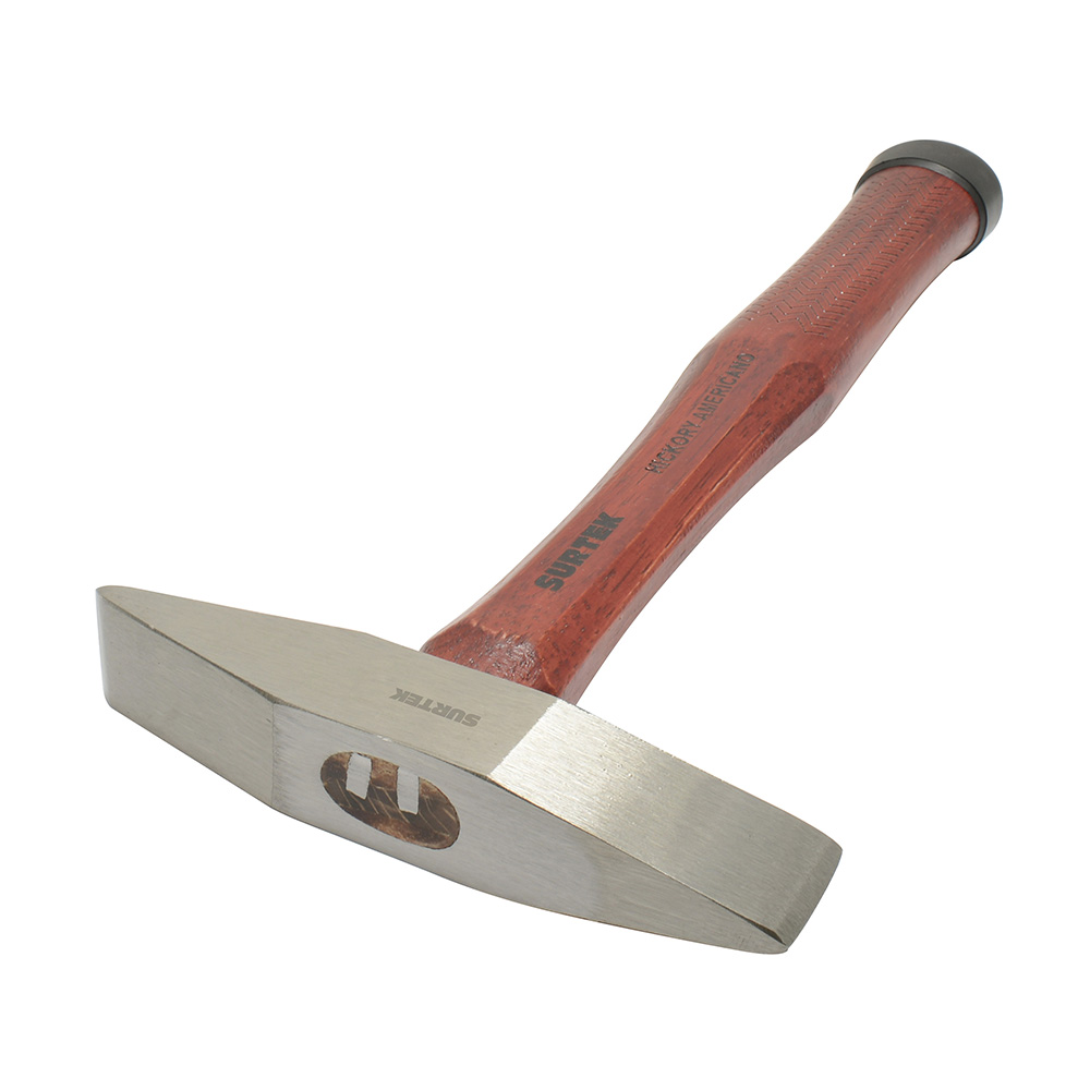 Martillo para herrero con mango de madera hickory americano 13", 18 oz, Surtek
