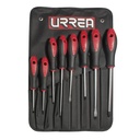 Juego de destornilladores con mango bimaterial combinados, 8 piezas, Urrea