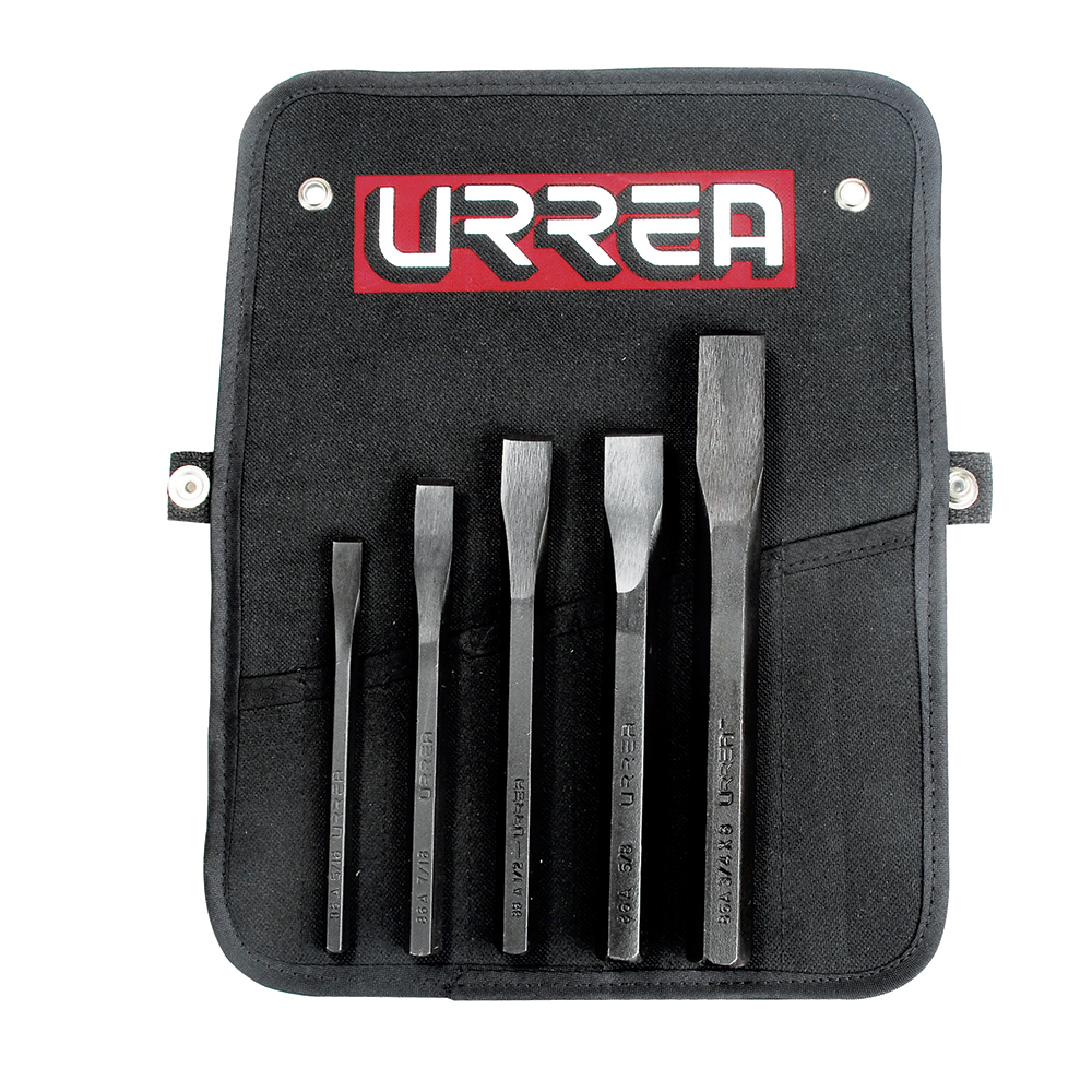 Juego combinado de cinceles corta frío, 5 piezas, Urrea