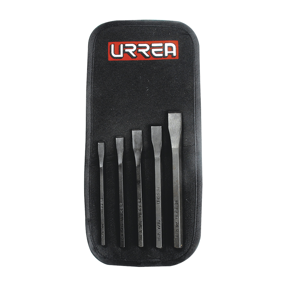 Juego combinado de cinceles corta frío, 5 piezas, Urrea