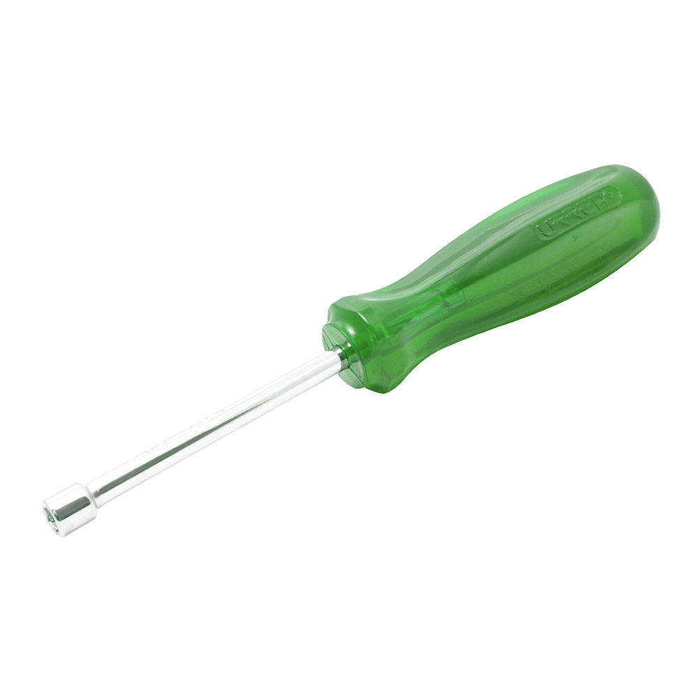 Destornillador con mango ámbar color verde, de caja en pulgadas 11/32" x 3", Urrea