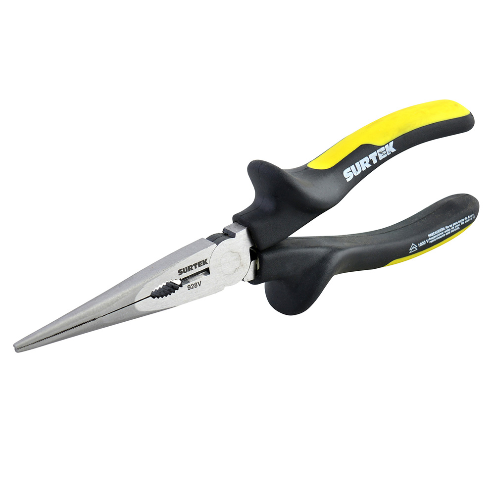 Pinza de 1000 V de 8" puntas largas, Surtek