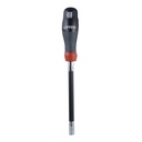 Destornillador con mango trimaterial magnético para puntas 1/4" barra flexible, Urrea