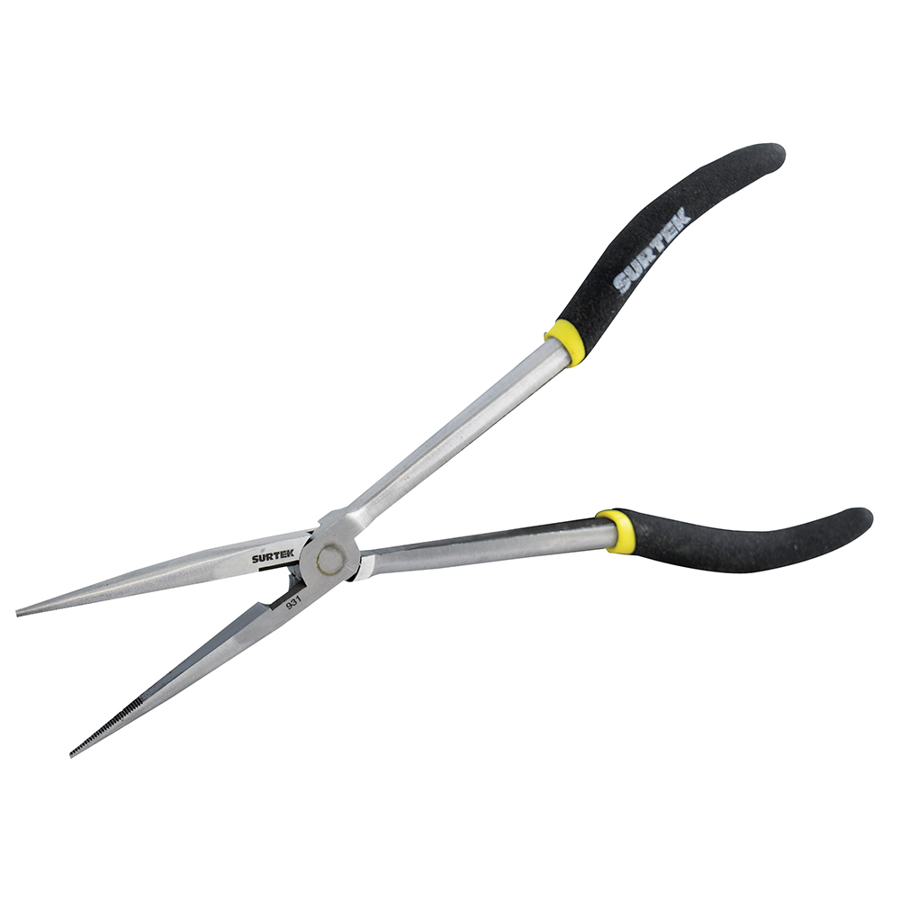 Pinza punta larga con mango con doble plastisol de 11", Surtek