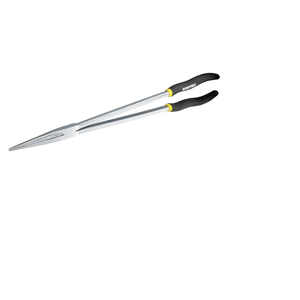 Pinza punta larga con mango con doble plastisol de 16", Surtek