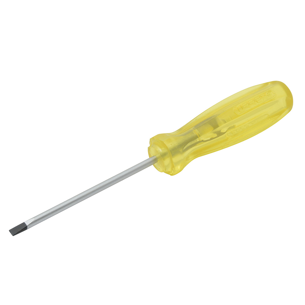 Destornillador con mango ámbar, punta cabinet barra redonda 3/16" x 5", Urrea