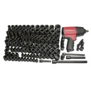 Juego intermedio industrial combinado 120 piezas de impacto, sin gabinete, Urrea