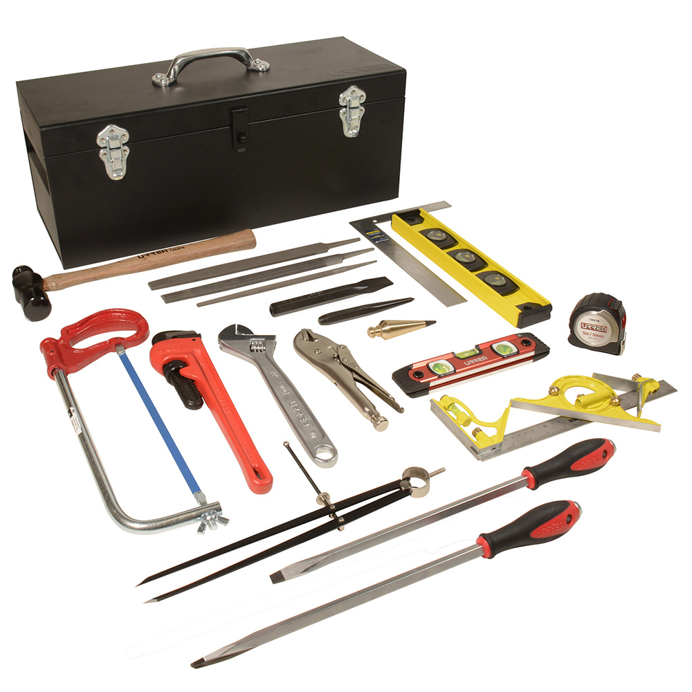 Juego básico industrial para tubero, 20 piezas con caja D7C20, Urrea