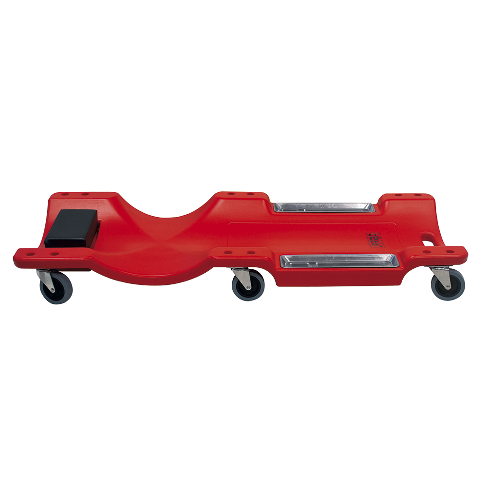 Cama para mecánico plástica, 6 ruedas giratorias, 40", Urrea