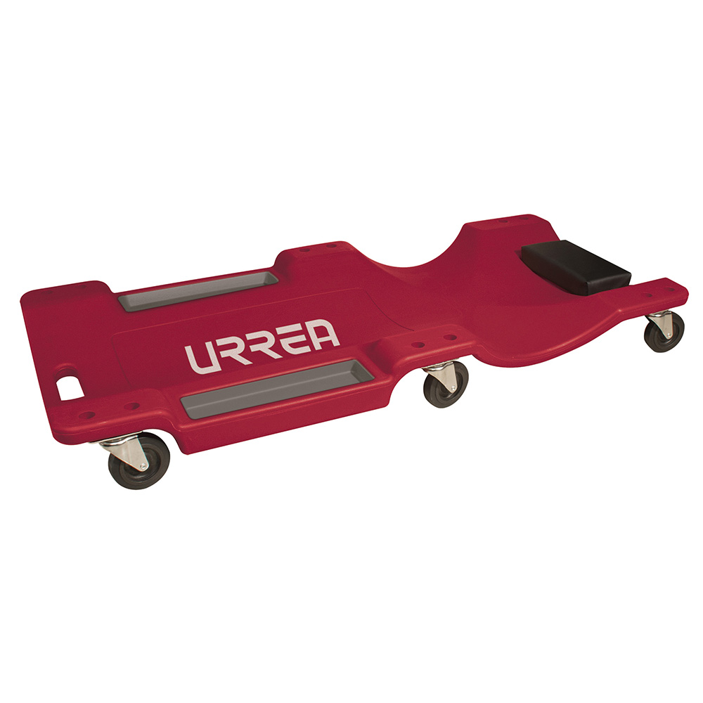 Cama para mecánico plástica, 6 ruedas giratorias, 36", Urrea