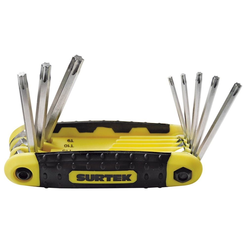 Juego de 8 llaves Torx tipo navaja, Surtek