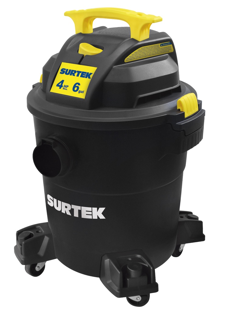 Aspiradora 6 galones 4 HP, 120 V, Surtek