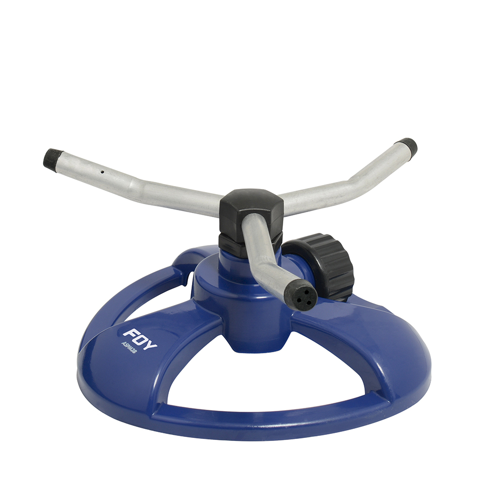 Aspersor estacionario con base metálica de 3 brazos 3/4" GHT, Foy