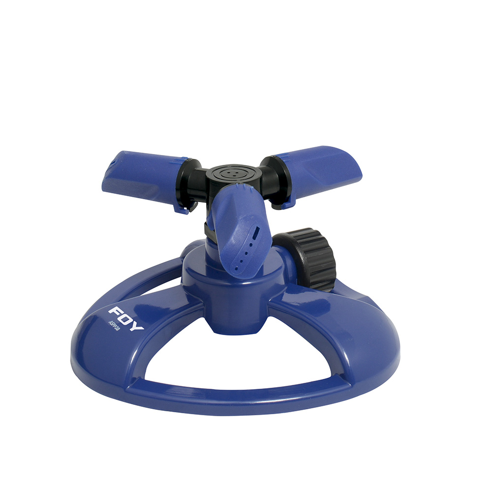 Aspersor estacionario con base plástica de 3 brazos 3/4" GHT, Foy