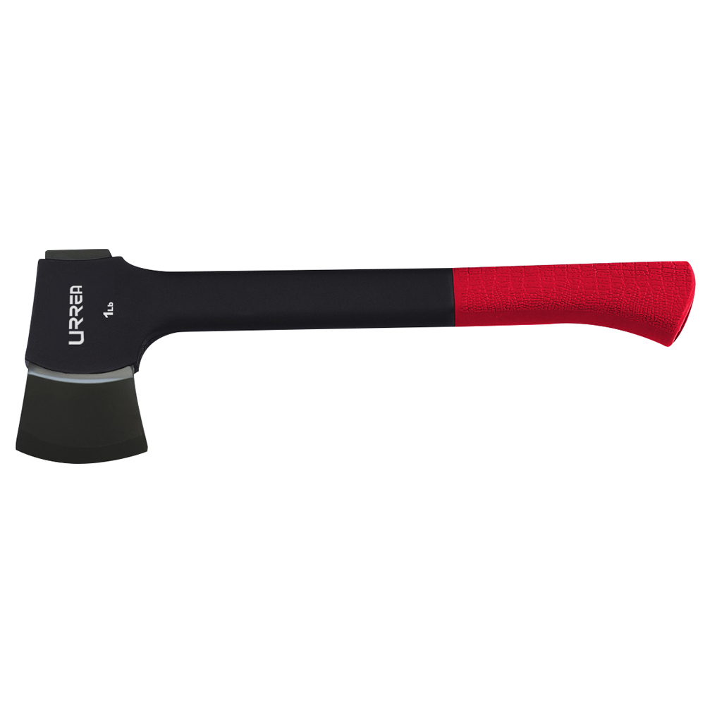 Hacha taladora de cabeza forjada en acero con mango de fibra de vidrio anti-impacto 14", Urrea