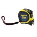 Flexómetro con carcasa rubber grip 3 m x 5/8", Surtek