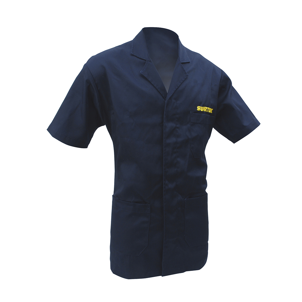 Bata color azul talla M, Surtek