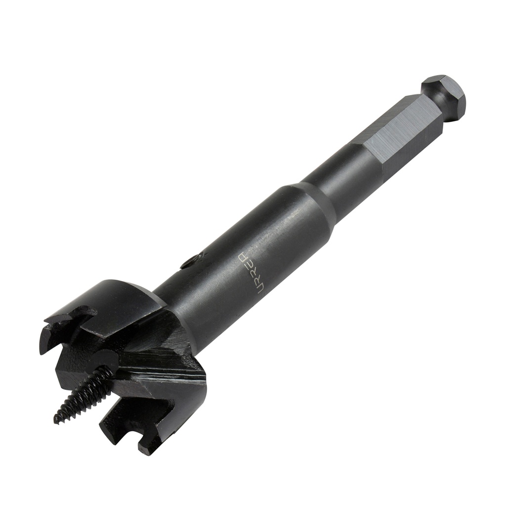Broca para madera de acero forstner 1-1/2" zanco de 7/16", Urrea