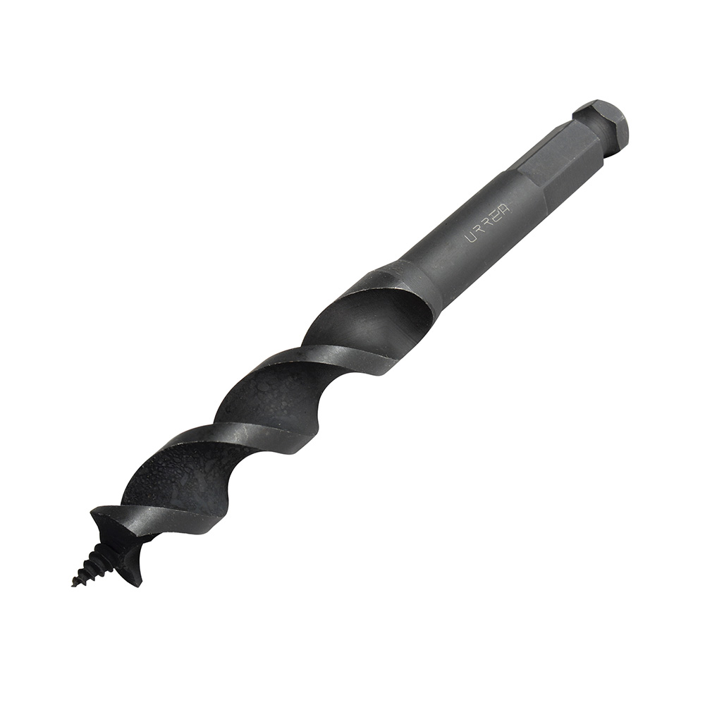 Broca para madera de acero al carbono tipo gusano 1" zanco de 1/2", Urrea