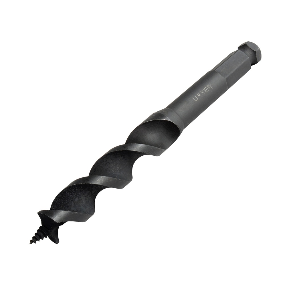 Broca para madera de acero al carbono tipo gusano 9/16" zanco de 7/16", Urrea