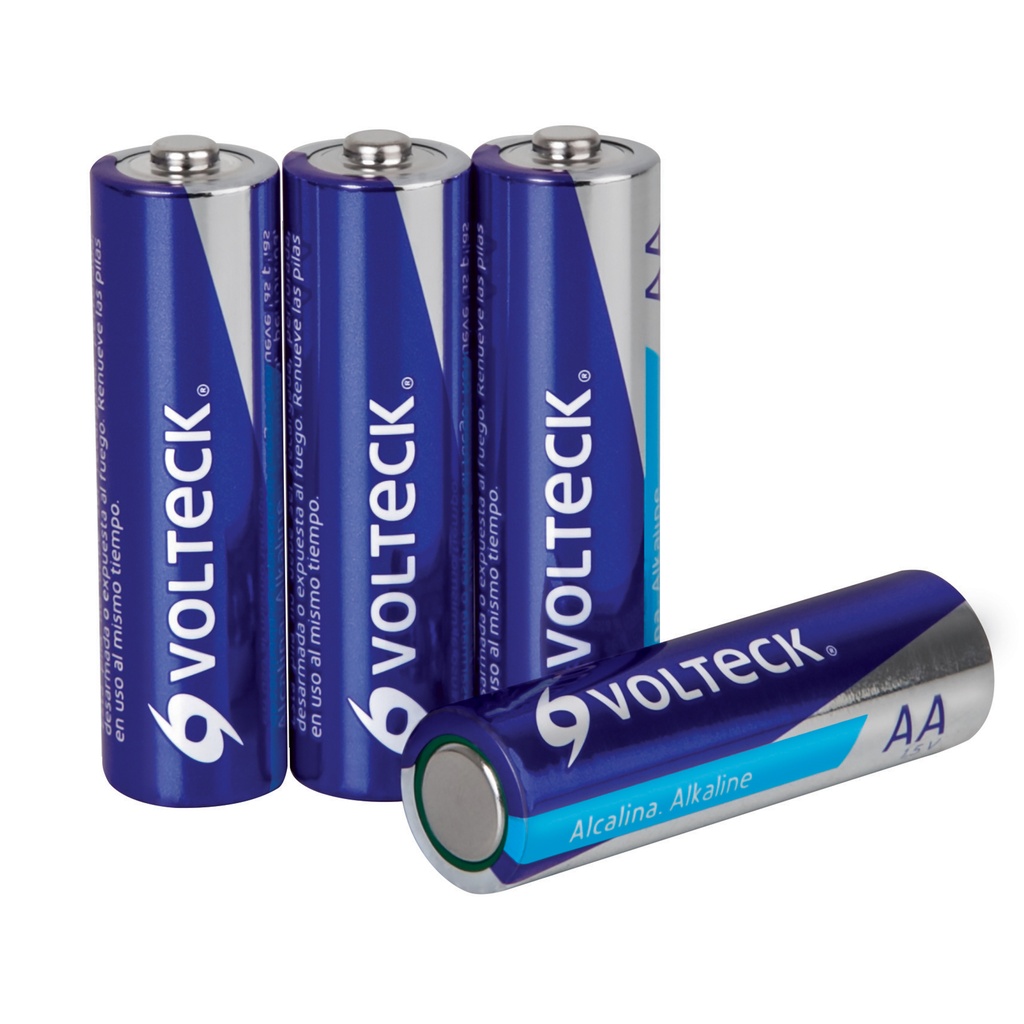 46315 / Blíster con 4 pilas alcalinas tamaño AA, Volteck