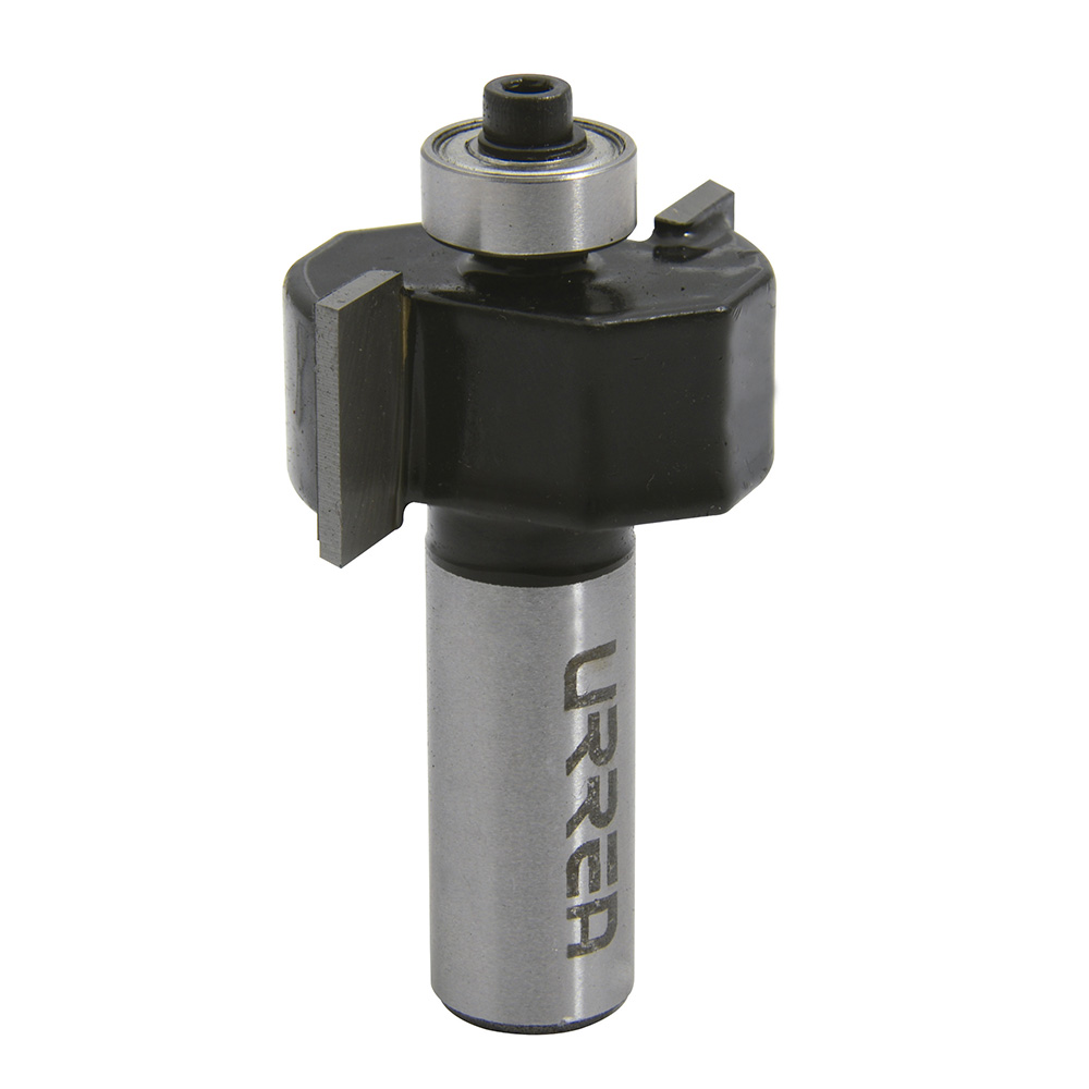 Broca para router de acero rebajadora con balero 1-1/4" zanco de 1/2", Urrea
