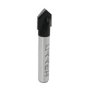 Broca para router de acero corte en "V" 3/8" zanco de 1/4", Urrea