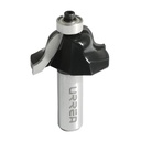 Broca para router de acero romana con balero 1-3/8" zanco de 1/4", Urrea