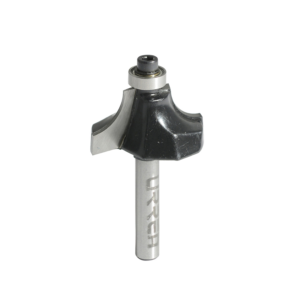 Broca para router de acero redondeadora de moldadura con balero 1-1/2" zanco de 1/4", Urrea