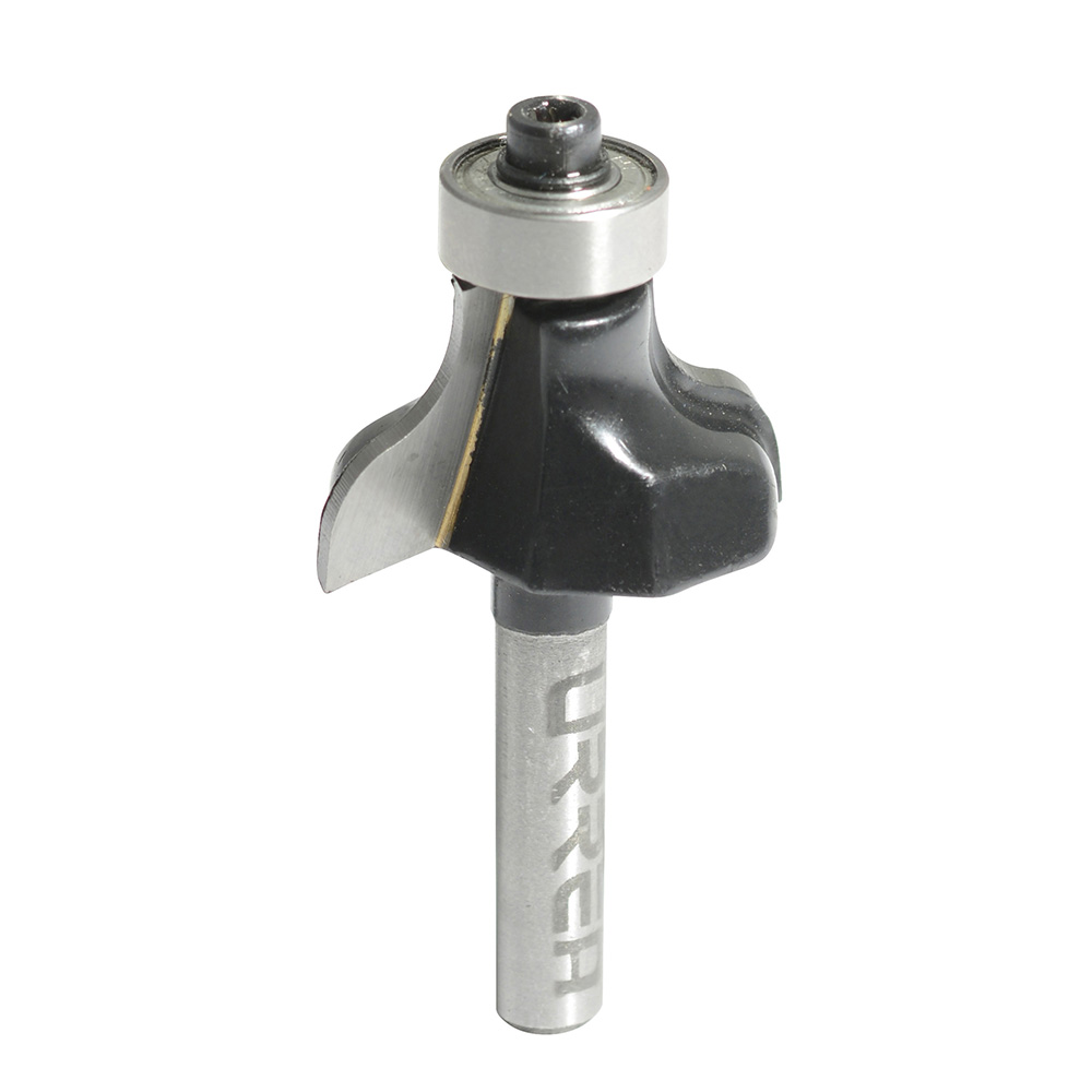 Broca para router de acero pecho de paloma con balero 1-3/8" zanco de 1/4", Urrea