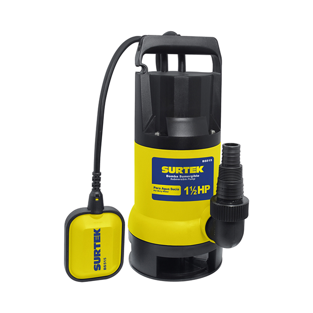 Bomba sumergible para agua sucia 1-1/2 HP 127 V, Surtek