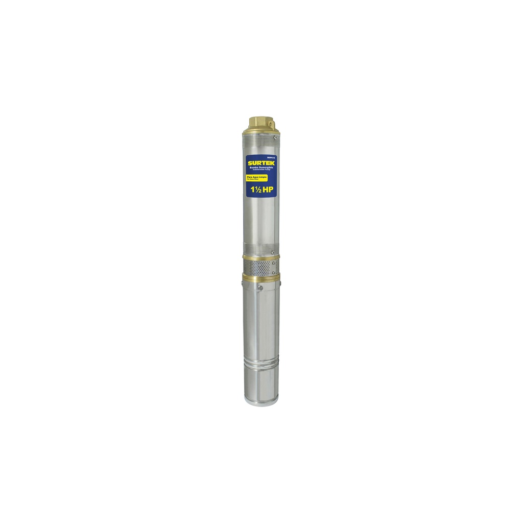 Bomba sumergible para pozos profundos 1-1/2 HP 127 V, Surtek