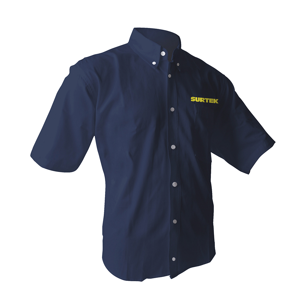 Camisa de manga corta para caballero, color azul talla XL, Surtek