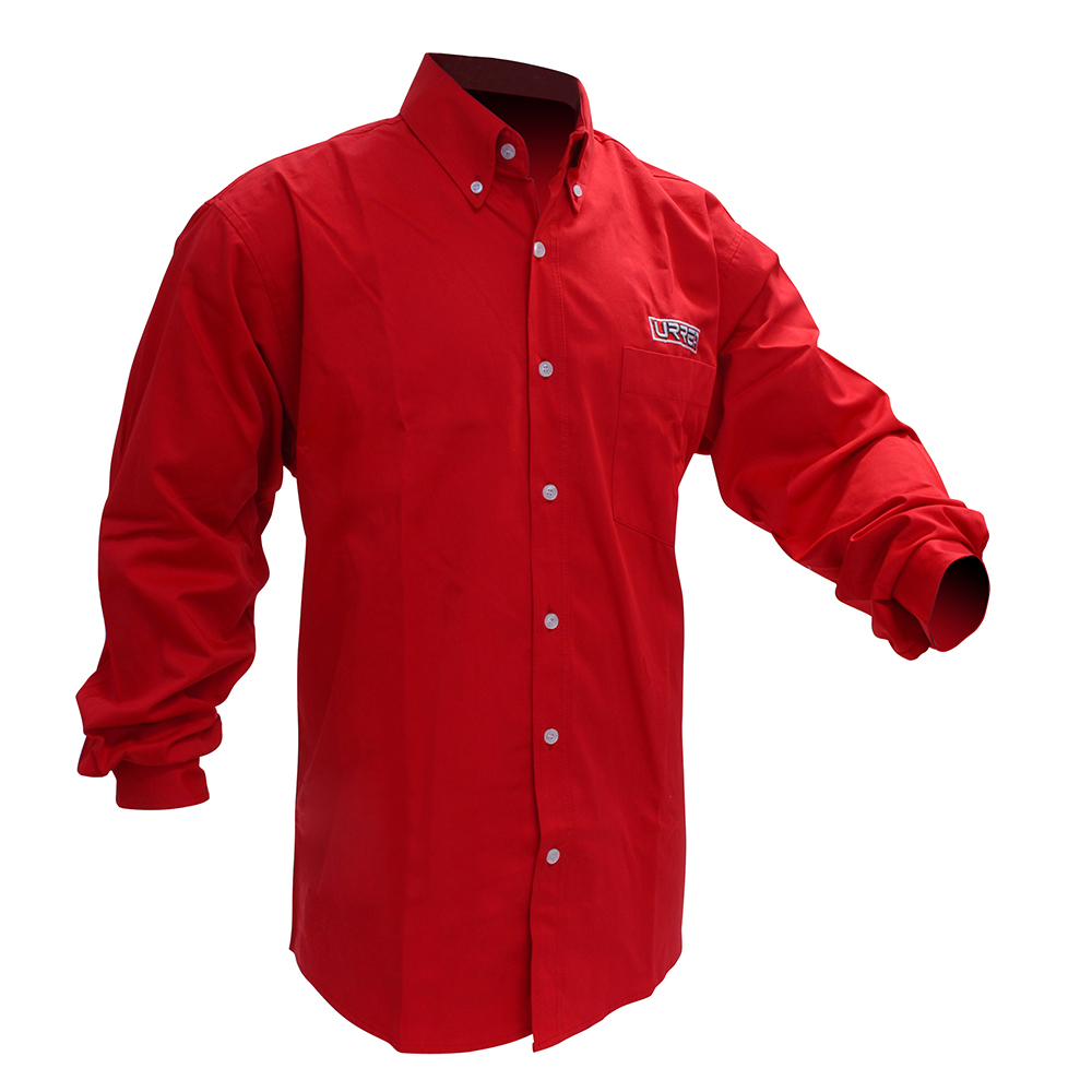 Camisa de manga larga para caballero color rojo talla CH, Urrea