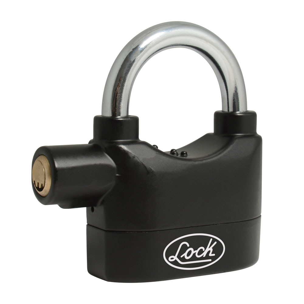 Candado con alarma sonora 70 mm, llave de puntos, Lock