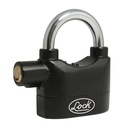 Candado con alarma sonora 70 mm, llave de puntos, Lock