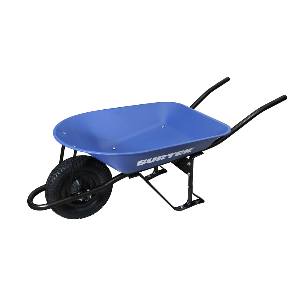 Carretilla con bastidor metálico 4 Ft3 llanta neumática reforzada de 4 capas, Surtek