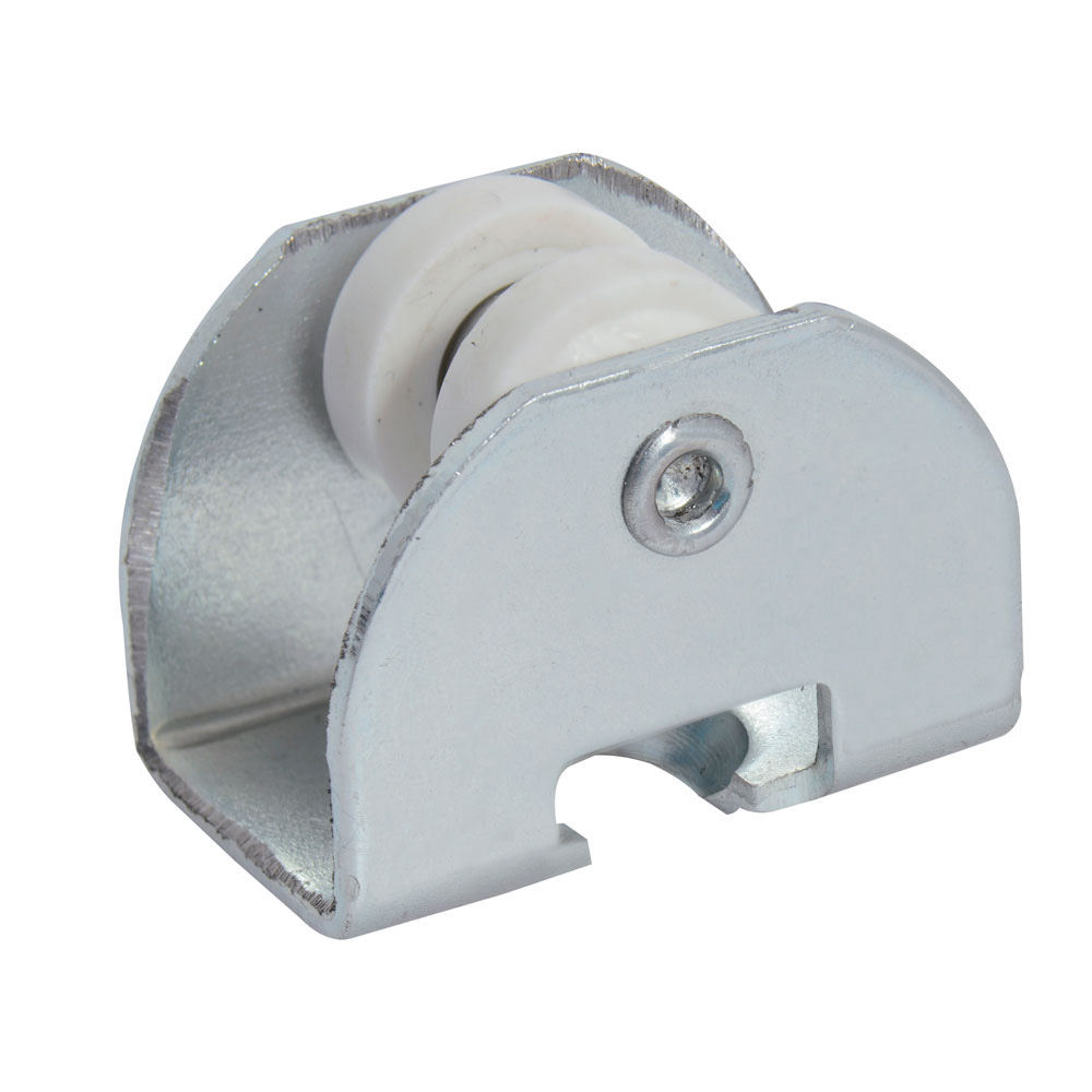 Juego de carretillas riel TT 2 baleros para clóset, galvanizada, Lock