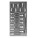 Juego de dados cuadro de 3/8" varias puntas, 20 piezas, Urrea